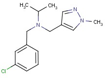 (3-chlorobenzyl)isopropyl[(1-methyl-1H-pyrazol-4-yl)methyl]amine