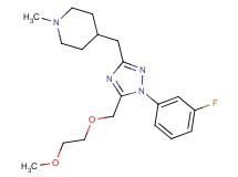 4-({1-(3-fluorophenyl)-5-[(2-methoxyethoxy)methyl]-1H-1,2,4-triazol-3-yl}methyl)-1-methylpiperidine