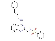 N-({4-[(3-phenylpropyl)amino]-2-quinazolinyl}methyl)benzenesulfonamide