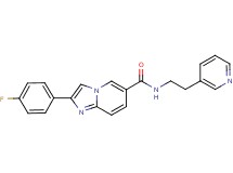 2-(4-fluorophenyl)-N-(2-pyridin-3-ylethyl)imidazo[1,2-a]pyridine-6-carboxamide