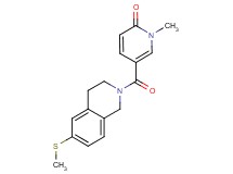 1-methyl-5-{[6-(methylthio)-3,4-dihydroisoquinolin-2(1H)-yl]carbonyl}pyridin-2(1H)-one