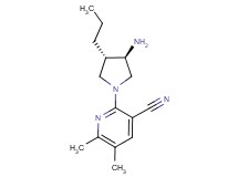 2-[rel-(3R,4S)-3-amino-4-propyl-1-pyrrolidinyl]-5,6-dimethylnicotinonitrile dihydrochloride