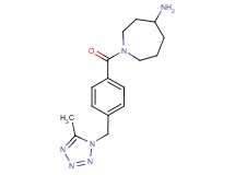 1-{4-[(5-methyl-1H-tetrazol-1-yl)methyl]benzoyl}-4-azepanamine
