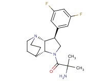 {2-[rel-(2R,3S,6R)-3-(3,5-difluorophenyl)-1,5-diazatricyclo[5.2.2.0~2,6~]undec-5-yl]-1,1-dimethyl-2-oxoethyl}amine dihydrochloride