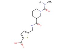 5-{[({1-[(dimethylamino)carbonyl]-3-piperidinyl}carbonyl)amino]methyl}-2-thiophenecarboxylic acid