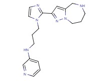 N-{3-[2-(5,6,7,8-tetrahydro-4H-pyrazolo[1,5-a][1,4]diazepin-2-yl)-1H-imidazol-1-yl]propyl}-3-pyridinamine dihydrochloride