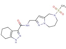 N-{[5-(methylsulfonyl)-5,6,7,8-tetrahydro-4H-pyrazolo[1,5-a][1,4]diazepin-2-yl]methyl}-4,5,6,7-tetrahydro-1H-indazole-3-carboxamide