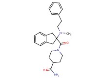 1-({2-[methyl(2-phenylethyl)amino]-2,3-dihydro-1H-inden-2-yl}carbonyl)-4-piperidinecarboxamide