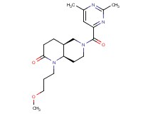 (4aS*,8aR*)-6-[(2,6-dimethylpyrimidin-4-yl)carbonyl]-1-(3-methoxypropyl)octahydro-1,6-naphthyridin-2(1H)-one