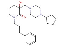 3-[(4-cyclopentyl-1-piperazinyl)methyl]-3-hydroxy-1-(3-phenylpropyl)-2-piperidinone
