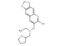 7-{[ethyl(tetrahydro-2-furanylmethyl)amino]methyl}[1,3]dioxolo[4,5-g]quinolin-6-ol