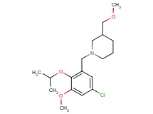 1-(5-chloro-2-isopropoxy-3-methoxybenzyl)-3-(methoxymethyl)piperidine