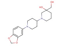 1'-(1,3-benzodioxol-5-yl)-3-(hydroxymethyl)-1,4'-bipiperidin-3-ol