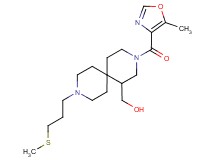 {3-[(5-methyl-1,3-oxazol-4-yl)carbonyl]-9-[3-(methylthio)propyl]-3,9-diazaspiro[5.5]undec-1-yl}methanol