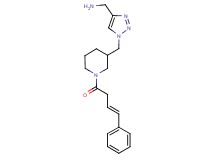{[1-({1-[(3E)-4-phenyl-3-butenoyl]-3-piperidinyl}methyl)-1H-1,2,3-triazol-4-yl]methyl}amine trifluoroacetate