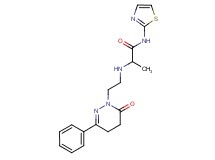 2-{[2-(6-oxo-3-phenyl-5,6-dihydropyridazin-1(4H)-yl)ethyl]amino}-N-1,3-thiazol-2-ylpropanamide