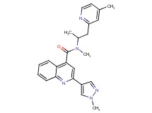 N-methyl-N-[1-methyl-2-(4-methylpyridin-2-yl)ethyl]-2-(1-methyl-1H-pyrazol-4-yl)quinoline-4-carboxamide