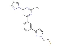 4-{3-[1-(2-fluoroethyl)-1H-pyrazol-3-yl]phenyl}-2-methyl-6-(1H-pyrazol-1-yl)pyrimidine