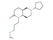 (4aS*,8aR*)-6-cyclopentyl-1-[3-(methylthio)propyl]octahydro-1,6-naphthyridin-2(1H)-one