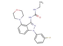 N-ethyl-N'-[1-(3-fluorophenyl)-4-morpholin-4-yl-1H-indazol-3-yl]urea