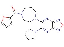 5-[4-(2-furoyl)-1,4-diazepan-1-yl]-6-(1-pyrrolidinyl)[1,2,5]oxadiazolo[3,4-b]pyrazine