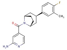 4-{[(3-endo)-3-(4-fluoro-3-methylphenyl)-8-azabicyclo[3.2.1]oct-8-yl]carbonyl}-2-pyridinamine