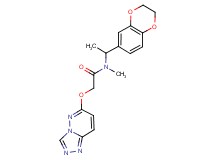 N-[1-(2,3-dihydro-1,4-benzodioxin-6-yl)ethyl]-N-methyl-2-([1,2,4]triazolo[4,3-b]pyridazin-6-yloxy)acetamide