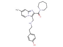 4-[2-({[2-(1-azepanylcarbonyl)-7-methylimidazo[1,2-a]pyridin-3-yl]methyl}amino)ethyl]phenol