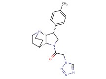 (3R*,3aR*,7aR*)-3-(4-methylphenyl)-1-(1H-tetrazol-1-ylacetyl)octahydro-4,7-ethanopyrrolo[3,2-b]pyridine