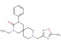 2-ethyl-9-[(5-methyl-1,2,4-oxadiazol-3-yl)methyl]-4-phenyl-2,9-diazaspiro[5.5]undecan-3-one
