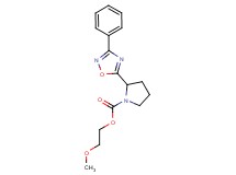 2-methoxyethyl 2-(3-phenyl-1,2,4-oxadiazol-5-yl)-1-pyrrolidinecarboxylate