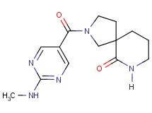2-{[2-(methylamino)-5-pyrimidinyl]carbonyl}-2,7-diazaspiro[4.5]decan-6-one