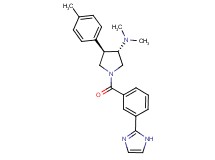 (3S*,4R*)-1-[3-(1H-imidazol-2-yl)benzoyl]-N,N-dimethyl-4-(4-methylphenyl)pyrrolidin-3-amine