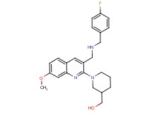 [1-(3-{[(4-fluorobenzyl)amino]methyl}-7-methoxy-2-quinolinyl)-3-piperidinyl]methanol