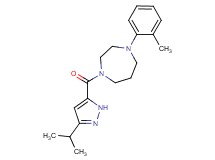 1-[(3-isopropyl-1H-pyrazol-5-yl)carbonyl]-4-(2-methylphenyl)-1,4-diazepane
