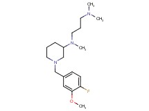 N-[1-(4-fluoro-3-methoxybenzyl)-3-piperidinyl]-N,N',N'-trimethyl-1,3-propanediamine