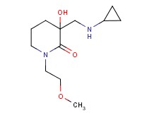 3-[(cyclopropylamino)methyl]-3-hydroxy-1-(2-methoxyethyl)-2-piperidinone
