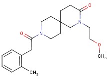 2-(2-methoxyethyl)-9-[(2-methylphenyl)acetyl]-2,9-diazaspiro[5.5]undecan-3-one