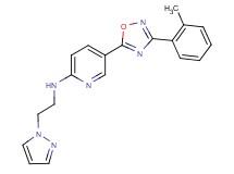 5-[3-(2-methylphenyl)-1,2,4-oxadiazol-5-yl]-N-[2-(1H-pyrazol-1-yl)ethyl]-2-pyridinamine