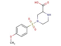 4-[(4-methoxyphenyl)sulfonyl]piperazine-2-carboxylic acid