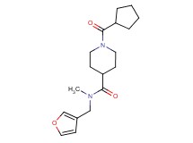 1-(cyclopentylcarbonyl)-N-(3-furylmethyl)-N-methyl-4-piperidinecarboxamide