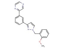 2-{3-[1-(2-methoxybenzyl)-1H-pyrazol-3-yl]phenyl}pyrazine