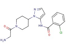 2-chloro-N-[1-(1-glycylpiperidin-4-yl)-1H-pyrazol-5-yl]benzamide