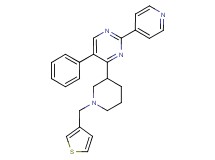 5-phenyl-2-(4-pyridinyl)-4-[1-(3-thienylmethyl)-3-piperidinyl]pyrimidine