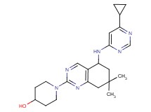 1-{5-[(6-cyclopropylpyrimidin-4-yl)amino]-7,7-dimethyl-5,6,7,8-tetrahydroquinazolin-2-yl}piperidin-4-ol