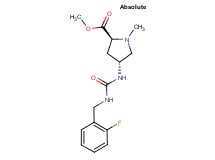 methyl (2S,4R)-4-({[(2-fluorobenzyl)amino]carbonyl}amino)-1-methylpyrrolidine-2-carboxylate