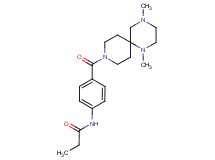 N-{4-[(1,4-dimethyl-1,4,9-triazaspiro[5.5]undec-9-yl)carbonyl]phenyl}propanamide