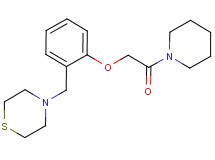 4-[2-(2-oxo-2-piperidin-1-ylethoxy)benzyl]thiomorpholine