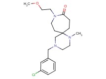 4-(3-chlorobenzyl)-9-(2-methoxyethyl)-1-methyl-1,4,9-triazaspiro[5.6]dodecan-10-one