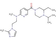 5-[(3-ethyl-4-isopropyl-1-piperazinyl)carbonyl]-N-methyl-N-[2-(2-methyl-1H-imidazol-1-yl)ethyl]-2-pyridinamine